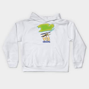 Vis Croatia map Kids Hoodie